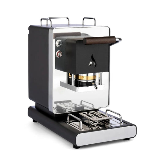 Aroma Iconica ESE Pod Capsule Coffee Machine - Black and Chrome