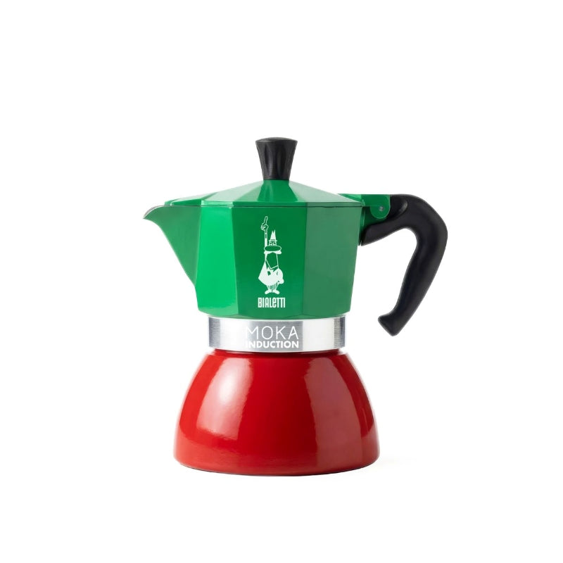 Bialetti Moka Induction Italia Tricolore - 4 Cup