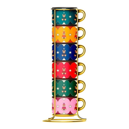 Bialetti Magico Ricordo Stackable Cups - Set Of 6