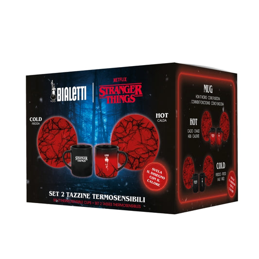 Bialetti Stranger Things Cups & Saucers Set of 2 - Colour Changing