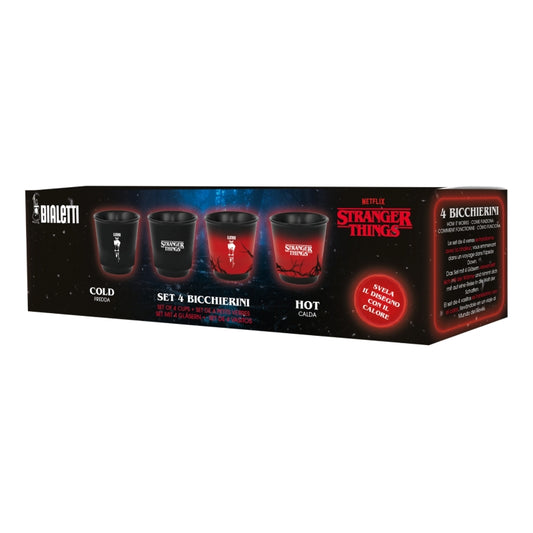 Bialetti Stranger Things Set Of 4 Cups - Colour Changing