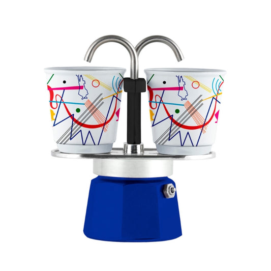 Bialetti Mini Express Kandinsky Blue - 2 Cups