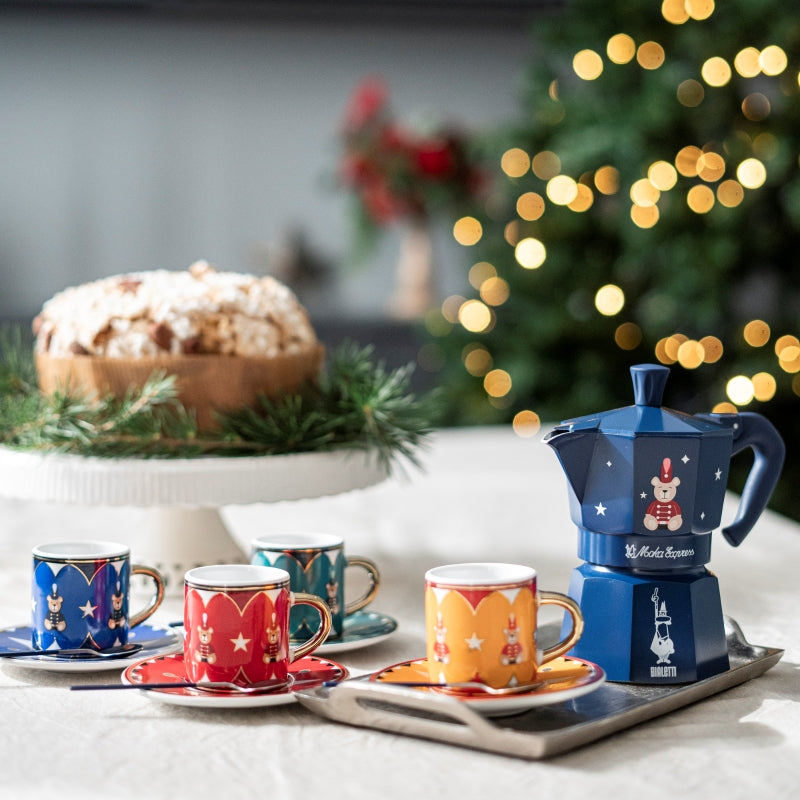 Bialetti Magico Ricordo Moka Express Teddy Bear Blue - 3 Cups
