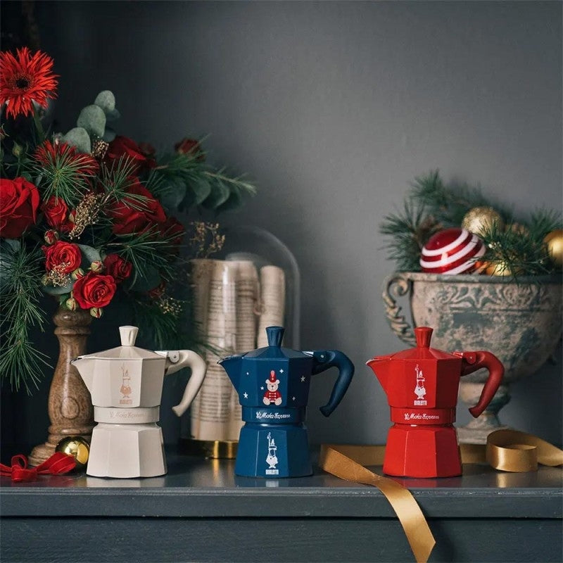 Bialetti Magico Ricordo Moka Express Teddy Bear Blue - 3 Cups