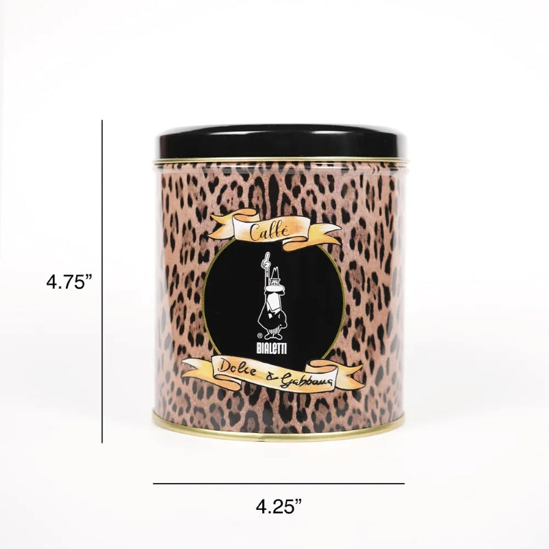 Bialetti Dolce & Gabbana Leopardo Ground Coffee + Gift Tin