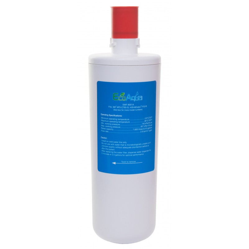 EcoAqua Water Filter EWF-8001A - Insinkerator F701R Replacement