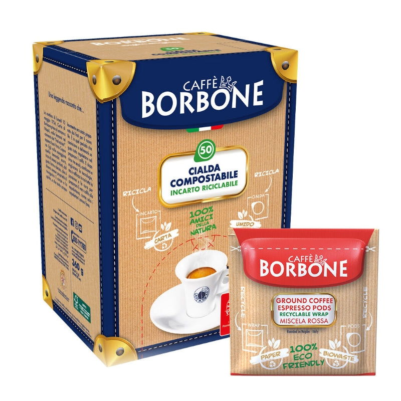 Caffè Borbone Espresso Paper Pods, Black Blend