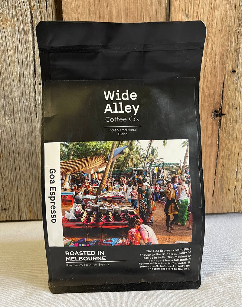 Wide Alley Coffee Co. Beans Goa Espresso Australian Coffee Culture Premium 250g-1kg