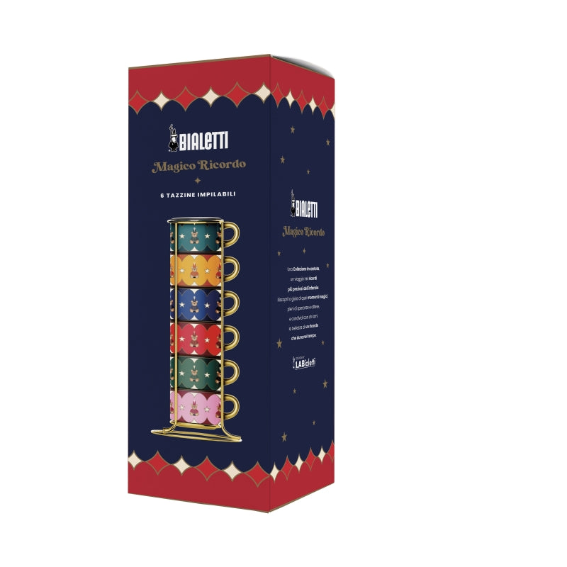 Bialetti Magico Ricordo Stackable Cups - Set Of 6