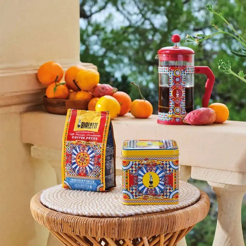 Bialetti Dolce & Gabbana Gift Tin + Moka Irresistible Coffee 300g
