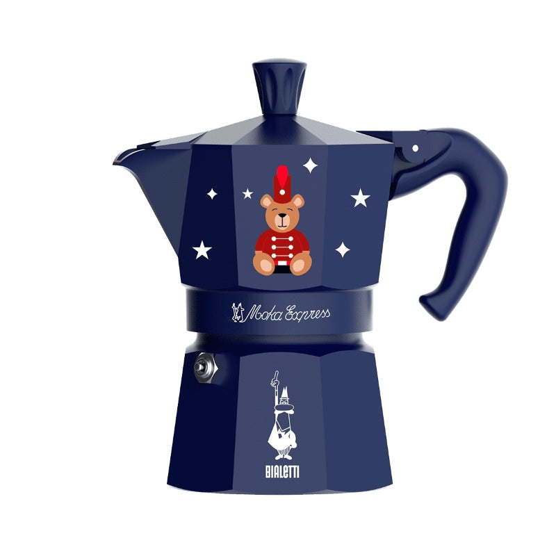 Bialetti Magico Ricordo Moka Express Teddy Bear Blue - 3 Cups