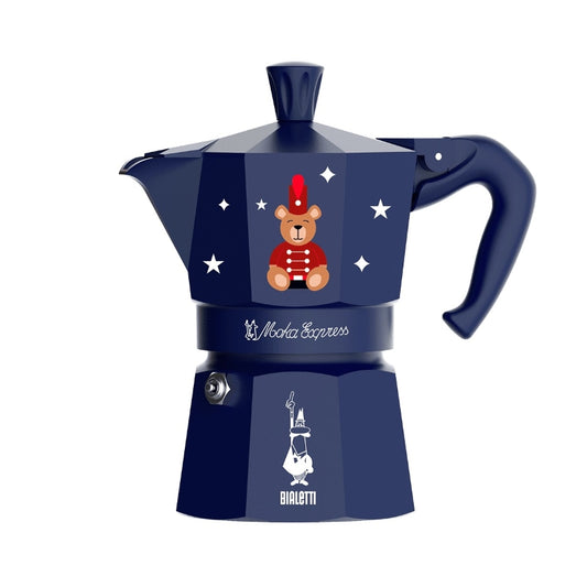 Bialetti Magico Ricordo Moka Express Teddy Bear Blue - 3 Cups