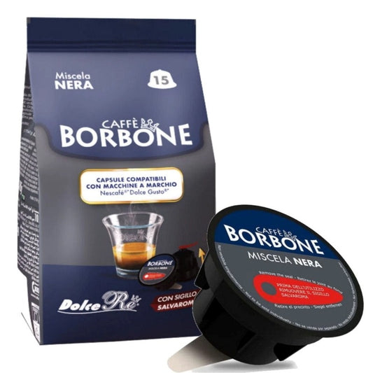 Caffe Borbone Nescafe Dolce Gusto Compatible Capsules - Nera Blend